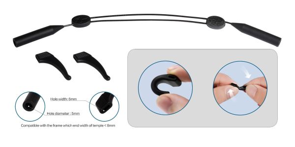 Sliding Adjustable Strap with Ear Grips